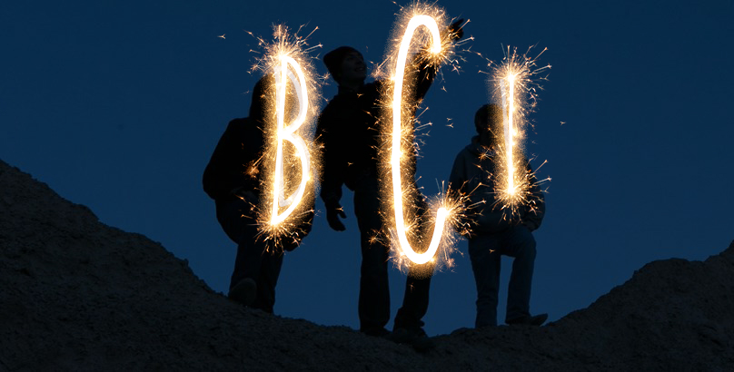 BCI_Sparkler_header BCI Marketing team playing on a moutain